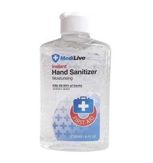 MEDILIVE DESINFECTERENDE TRANSPARANTE HANDGEL (236 ML)