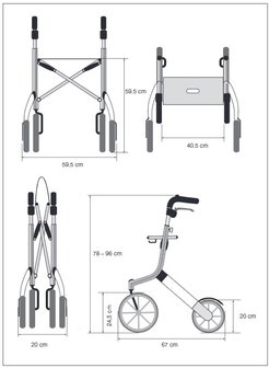 ROLLATOR TRUSTCARE LET&#039;S GO OUT