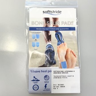 SOFTSOLE BONE SPUR PADS (INLEGHAKKEN MET UITSPARING)