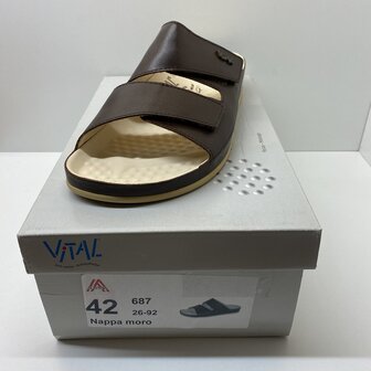 VITAL SLIPPERS NAPPA 687 - MORO maat 42