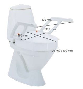 TOILETVERHOGER INVACARE AQUATEC AT900