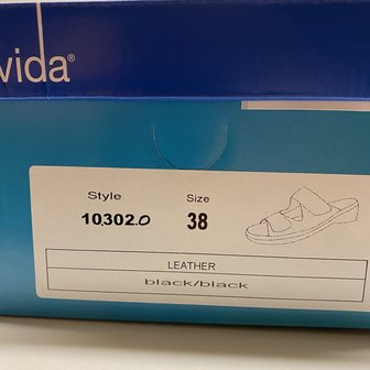 BELVIDA - .10.302.0 - SLIPPER MUILTJE - ZWART - MAAT 38