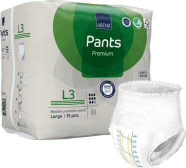 ABENA PANTS PREMIUM L3 - 2400ML - GROEN