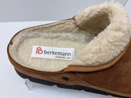 BERKEMANN PANTOFFELS REMONDA WHISKY BRUIN 01152-423 - MAAT 42