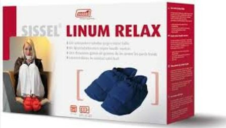 SISSEL WARMTEPANTOFFELS RELAX LINUM - BLAUW- 36-40