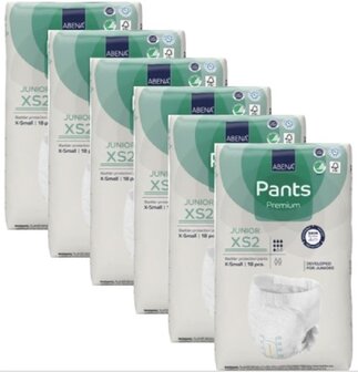 ABENA PANTS PREMIUM XS2 JUNIOR - 1500ML - TURKOOIS - KARTON