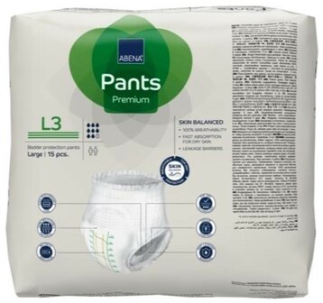 ABENA PANTS PREMIUM L3 - 2400ML - GROEN - KARTON