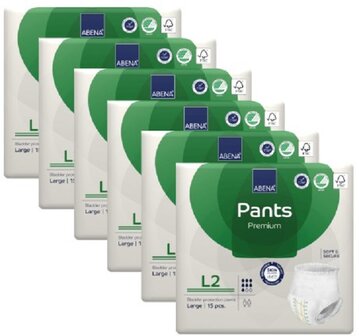 ABENA PANTS PREMIUM L2 - 1900ML - GROEN - KARTON