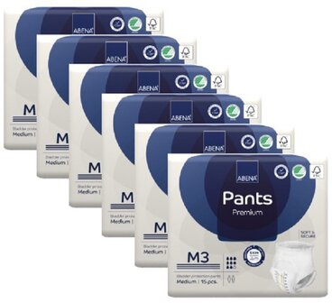 ABENA PANTS PREMIUM M3 - 2400ML - BLAUW - KARTON