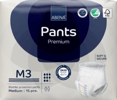 ABENA PANTS PREMIUM M3 - 2400ML - BLAUW - KARTON