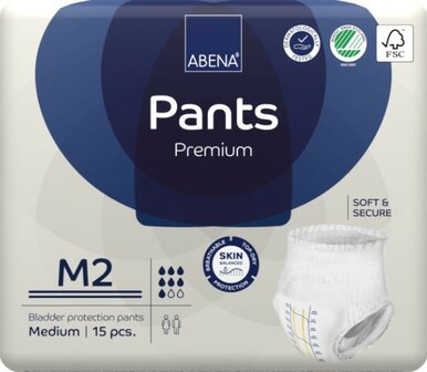 ABENA PANTS PREMIUM M2 - 1900ML - BLAUW - KARTON