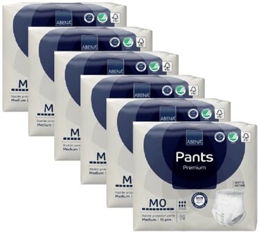 ABENA PANTS PREMIUM M0 - 1100ML - BLAUW - KARTON