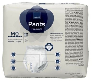 ABENA PANTS PREMIUM M0 - 1100ML - BLAUW - KARTON