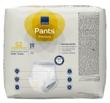 ABENA PANTS PREMIUM S2 - 1900ML - GEEL - KARTON