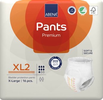 ABENA PANTS PREMIUM XL2 - 1900ML - ORANJE