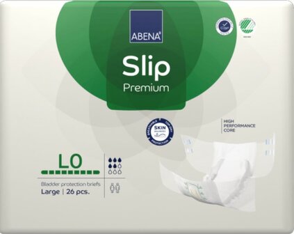 ABENA SLIP PREMIUM L0 - 2000ML - GROEN - KARTON