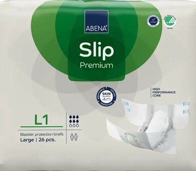 ABENA SLIP PREMIUM L1 - 2500ML - GROEN - KARTON