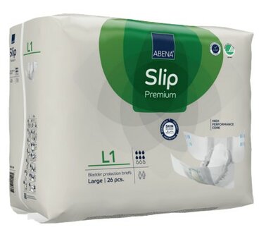 ABENA SLIP PREMIUM L1 - 2500ML - GROEN - KARTON