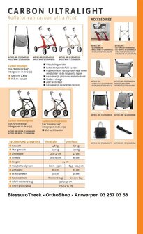 ROLLATOR ACRE CARBON ULTRALIGHT 