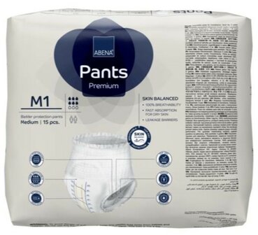 ABENA PANTS PREMIUM M1 - 1400ML - BLAUW - KARTON