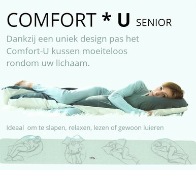 FLOSSFLAKES COMFORT U-KUSSEN SENIOR, INCL. COVER