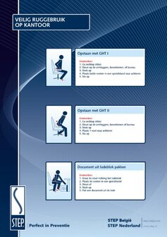 STEPBOEK VEILIG RUGGEBRUIK OP KANTOOR