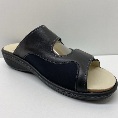 BELVIDA - .10.302.0 - SLIPPER MUILTJE - ZWART - MAAT 38