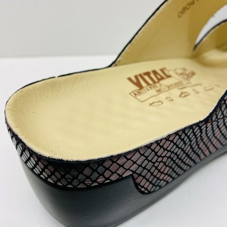 VITAL SCHOENEN TINA B1515 - SNAKE - BORDEAUX 