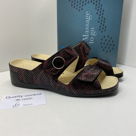 VITAL SCHOENEN TINA B1515 - SNAKE - BORDEAUX 