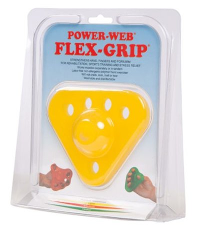 HANDTRAINER POWER WEB FLEX-GRIP - LIGHT - GEEL