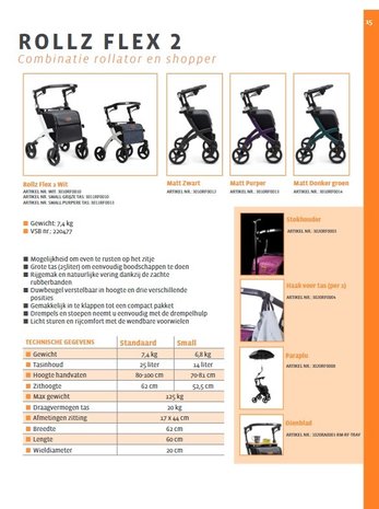 ROLLATOR ROLLZ FLEX 2 = CLASSIC