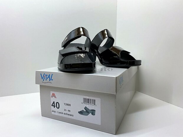 VITAL SCHOENEN JOY 13900 - LACK - ZWART - MT 40