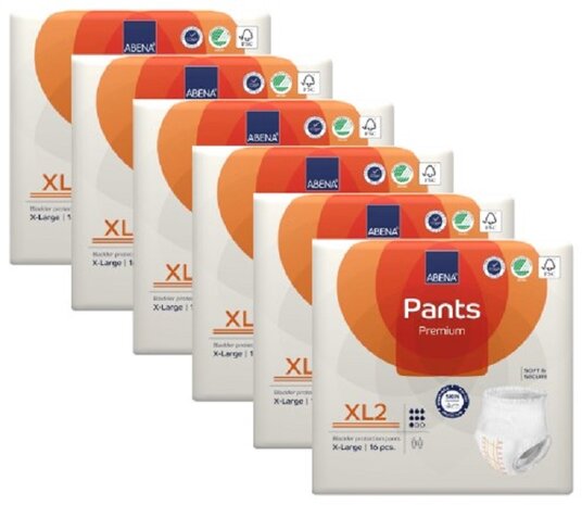 ABENA PANTS PREMIUM XL2 - 1900ML - ORANJE - KARTON