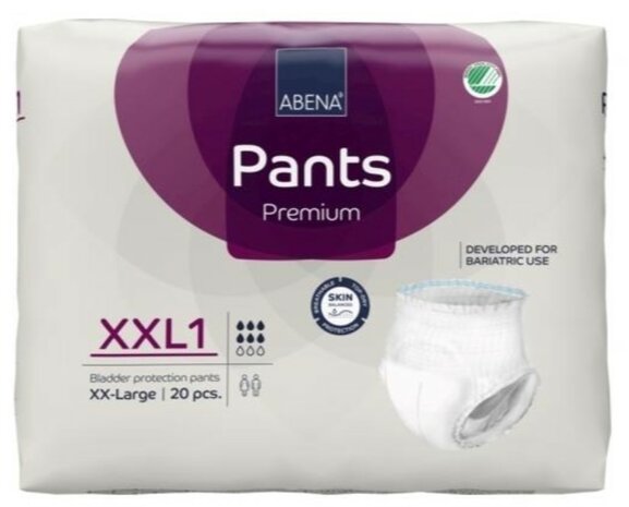 ABENA PANTS PREMIUM XXL1 - 1700ML - PURPER - KARTON