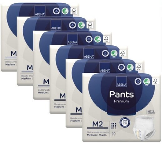 ABENA PANTS PREMIUM M2 - 1900ML - BLAUW - KARTON