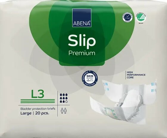 ABENA SLIP PREMIUM L3 - 3400ML - GROEN - KARTON