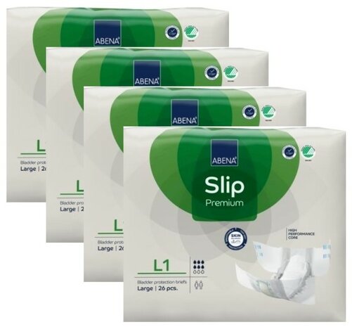 ABENA SLIP PREMIUM L1 - 2500ML - GROEN - KARTON