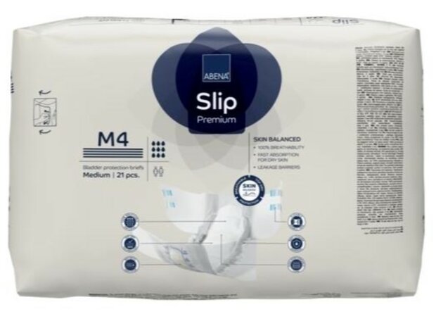 ABENA SLIP PREMIUM M4 - 3600ML - BLAUW