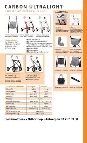 ROLLATOR ACRE CARBON ULTRALIGHT 